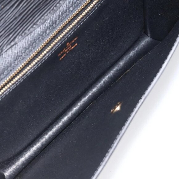 LOUIS VUITTON Epi Montaigne 27 Clutch Bag Black M52652 LV Auth 125396 - Picture 10 of 16